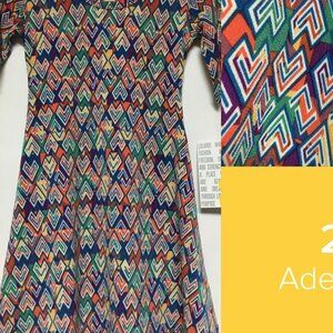 LuLaRoe Adeline Dress Girl's Size 2 - NWT